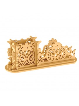 Intra απο ξύλο plywood 3mm-4mm πάχος - Vintage Μολυβοθήκη Retro Desk Organizer Δίασταση 30x30 cm Intraeaxys-91jd9kp1