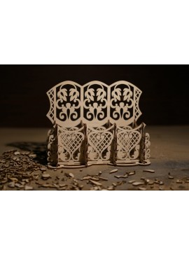 Intra απο ξύλο plywood 3mm-4mm πάχος - Σκαλιστό ξύλινο γραφείο οργάνωσης Δίασταση 30x30 cm Intraeaxys-r7vmj4z7