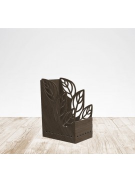 Intra απο ξύλο plywood 3mm-4mm πάχος - Leaf Stand Holder Χαριτωμένη οργάνωση γραφείου Δίασταση 30x30 cm Intraeaxys-r7vmj667
