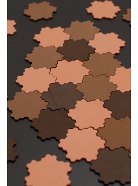 Intra απο ξύλο plywood 3mm-4mm πάχος - Gosper Island Flowsnake Δίασταση 30x30 cm Intraeaxys-voq28n5o