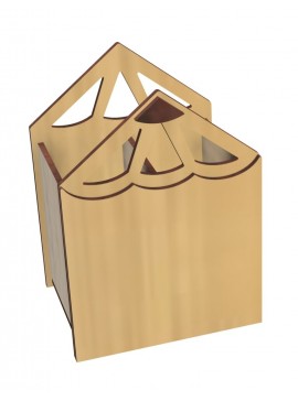 Intra απο ξύλο plywood 3mm-4mm πάχος - Μολυβοθήκη σε σχήμα μολυβιού Δίασταση 30x30 cm Intraeaxys-eo208v47