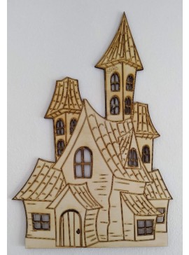 Intra απο ξύλο plywood 3mm-4mm πάχος - Στοιχειωμένο Σπίτι 3mm Δίασταση 40x50 cm Intraeaxys-d1lvrryo