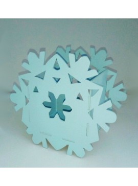 Intra απο ξύλο plywood 3mm-4mm πάχος - Διοργανωτής θήκης στυλό νιφάδας χιονιού Δίασταση 30x30 cm Intraeaxys-pok3xmd7