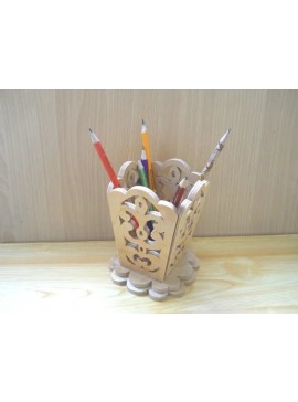 Intra απο ξύλο plywood 3mm-4mm πάχος - Ξύλινη Διακοσμητική Μολυβοθήκη Δίασταση 30x30 cm Intraeaxys-qommk3ro