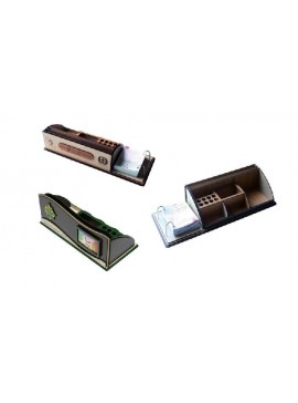 Intra απο ξύλο plywood 3mm-4mm πάχος - Organizer γραφείου με θήκη για στυλό ημερολογίου Δίασταση 30x30 cm Intraeaxys-91jderl1