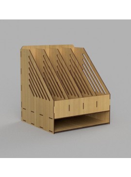 Intra απο ξύλο plywood 3mm-4mm πάχος - Οργάνωση αρχείων εγγράφων γραφείου Κάθετη βάση φακέλων Δίασταση 30x30 cm Intraeaxys-078y5lno