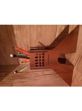 Intra απο ξύλο plywood 3mm-4mm πάχος - Πρότυπο θήκης μολυβιού Δίασταση 30x30 cm Intraeaxys-r1z2mn21