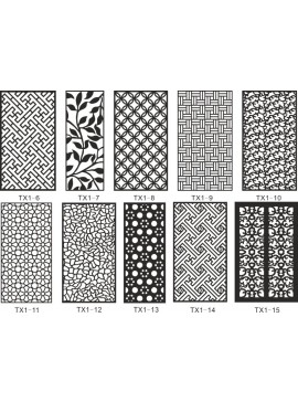 Intra απο ξύλο plywood 3mm-4mm πάχος - Συλλογή CNC Jali Cutting Pattern Δίασταση 30x30 cm Intraeaxys-qom9pp13