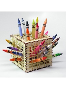 Intra απο ξύλο plywood 3mm-4mm πάχος - Ξύλινη Απλή Λαστιχένια Μολυβοθήκη Δίασταση 30x30 cm Intraeaxys-51rrp5d1