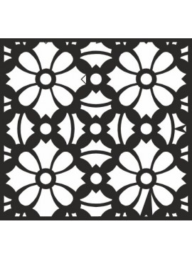 Intra απο ξύλο plywood 3mm-4mm πάχος - Τετράγωνο Floral μοτίβο διάνυσμα Δίασταση 30x30 cm Intraeaxys-67w03312