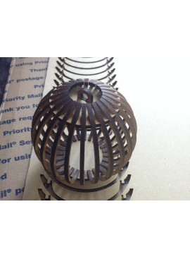 Σετ των 2 Intra απο ξύλο plywood 3mm-4mm πάχος - Αρχείο PDF Boule Ornament Remix 3mm Δίασταση 10x10 cm Intraeaxys-67wll981