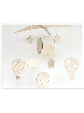 Intra απο ξύλο plywood 3mm-4mm πάχος - Κούνια μωρού Κινητό Κρεμαστό Μωρό Κινητό Δίασταση 30x30 cm Intraeaxys-joedzzd1