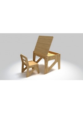 Intra απο ξύλο plywood 3mm-4mm πάχος - Γραφείο μελέτης ξύλου για παιδιά Δίασταση 30x30 cm Intraeaxys-67wl9km1