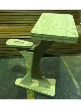 Intra απο ξύλο plywood 3mm-4mm πάχος - Παιδικό Ξύλινο Γραφείο με Κάθισμα Πάγκου Δίασταση 30x30 cm Intraeaxys-d1lv2q6o