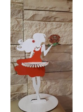 Intra απο ξύλο plywood 3mm-4mm πάχος - Ξύλινη διακοσμητική θήκη χαρτομάντηλου για κορίτσια Θήκη χαρτοπετσέτας για τραπεζαρία χαρτομάντηλο Δίασταση 30x30 cm Intraeaxys-voq2vveo