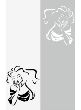 Intra απο ξύλο plywood 3mm-4mm πάχος - Miss Beauty Sandblast Pattern Δίασταση 30x30 cm Intraeaxys-r1zek21l