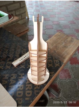 Intra απο ξύλο plywood 3mm-4mm πάχος - Βάση θήκης από φελλό μπουκαλιών κρασιού Δίασταση 30x30 cm Intraeaxys-51rrj2m1