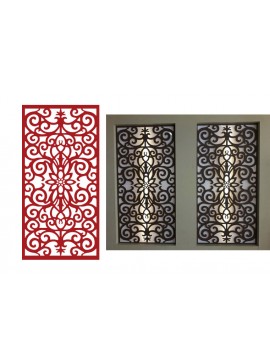 Intra απο ξύλο plywood 3mm-4mm πάχος - Άνευ ραφής Floral διάνυσμα οθόνης Δίασταση 30x30 cm Intraeaxys-eo294l78