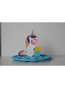 Intra απο ξύλο plywood 3mm-4mm πάχος - Πασχαλινή αυγοθήκη μονόκερου Δίασταση 30x30 cm Intraeaxys-qommkm4o