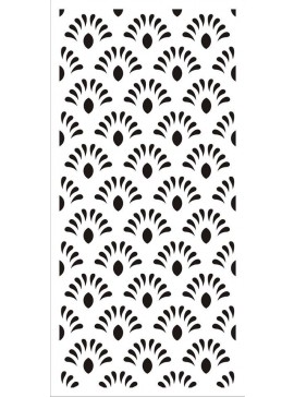 Intra απο ξύλο plywood 3mm-4mm πάχος - Μοτίβο σχεδίασης Jali Flourishing Floral Design Δίασταση 30x30 cm Intraeaxys-0753qm1z