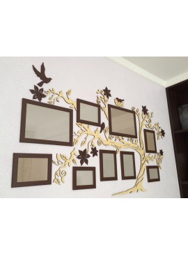 Intra απο ξύλο plywood 3mm-4mm πάχος - Κορνίζες για οικογενειακό δέντρο Δίασταση 30x30 cm Intraeaxys-d1lv3kgo