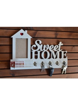 Intra απο ξύλο plywood 3mm-4mm πάχος - Κλειδοθήκη τοίχου με Φράχτη Δίασταση 30x30 cm Intraeaxys-91jdwlg1