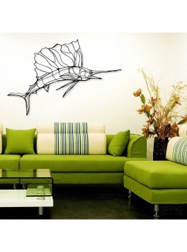 Intra απο ξύλο plywood 3mm-4mm πάχος - Ιδέες για διακόσμηση τοίχου Sailfish Δίασταση 30x30 cm Intraeaxys-91jd4y51