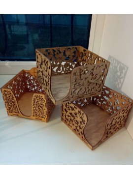 Intra απο ξύλο plywood 3mm-4mm πάχος - Θήκη για χαρτοπετσέτα επιτραπέζιου Δίασταση 30x30 cm Intraeaxys-d1lvg2po