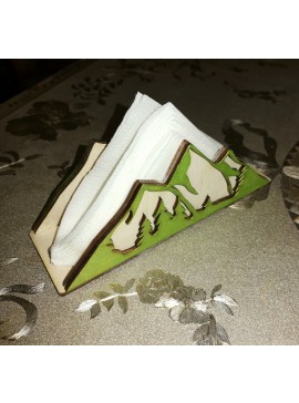 Intra απο ξύλο plywood 3mm-4mm πάχος - Ξύλινη θήκη για χαρτοπετσέτα βουνού Δίασταση 30x30 cm Intraeaxys-d1lv84po