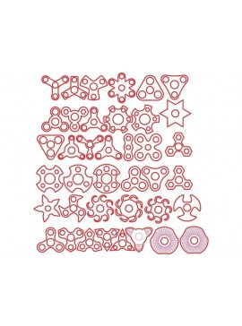 Intra απο ξύλο plywood 3mm-4mm πάχος - Fidget Spinners Δίασταση 30x30 cm Intraeaxys-e1gzmvol