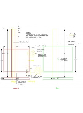 Intra απο ξύλο plywood 3mm-4mm πάχος - Βάση ηχείων με εξαγωνική κολόνα Δίασταση 30x30 cm Intraeaxys-eo2d8618