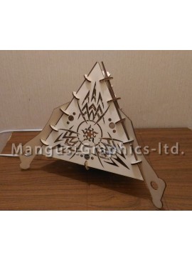 Intra απο ξύλο plywood 3mm-4mm πάχος - Λάμπα Νυχτερινό φως Δίασταση 30x30 cm Intraeaxys-yonjxg1r
