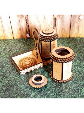 Intra απο ξύλο plywood 3mm-4mm πάχος - Solonka Perechnitsa Rabochiy Δίασταση 30x30 cm Intraeaxys-078zzm75