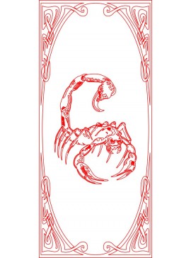 Intra απο ξύλο plywood 3mm-4mm πάχος - Ντουλάπι Κουζίνας Πόρτα Σκορπιός Χαραγμένο Δίασταση 30x30 cm Intraeaxys-91jg641m