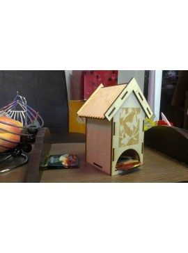 Intra απο ξύλο plywood 3mm-4mm πάχος - Σπίτι τσαγιού Δίασταση 40x50 cm Intraeaxys-eo0e6w1g