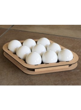 Intra απο ξύλο plywood 3mm-4mm πάχος - Σχάρα μπιλιάρδου 9-Ball 57mm Δίασταση 30x30 cm Intraeaxys-eo4y408o
