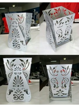 Intra απο ξύλο plywood 3mm-4mm πάχος - Διακοσμητικό Βάζο Flower Box με βάση Δίασταση 30x30 cm Intraeaxys-eo4qm097
