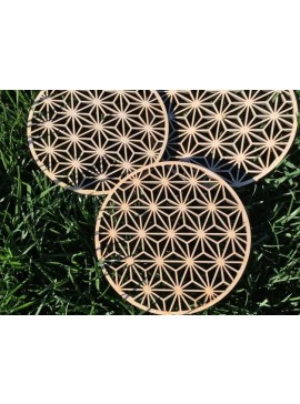 Intra απο ξύλο plywood 3mm-4mm πάχος - Ξύλινο Trivet Asanoha Δίασταση 30x30 cm Intraeaxys-eo4rdy1j