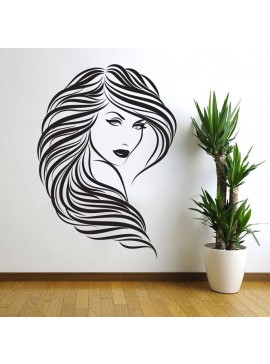 Intra απο ξύλο plywood 3mm-4mm πάχος - Τέχνη τοίχου Lady Girl Woman Beauty Saloon Δίασταση 30x30 cm Intraeaxys-r1z2dyl1