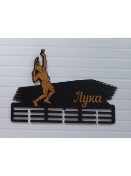 Intra απο ξύλο plywood 3mm-4mm πάχος - Ράφι επίδειξης μεταλλίων για μετάλλια τένις Δίασταση 30x30 cm Intraeaxys-d1lvx5xo