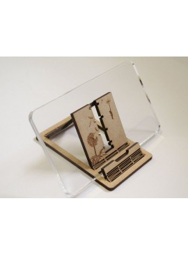 Intra απο ξύλο plywood 3mm-4mm πάχος - Τηλεφωνική βάση Δίασταση 30x30 cm Intraeaxys-51r53r76