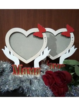 Intra απο ξύλο plywood 3mm-4mm πάχος - Mom Personalized Frame Δίασταση 30x30 cm Intraeaxys-ro6ym2m7