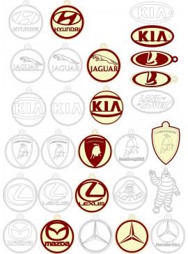 Intra απο ξύλο plywood 3mm-4mm πάχος - Avto Breloki 2 Δίασταση 30x30 cm Intraeaxys-67wjv8o2