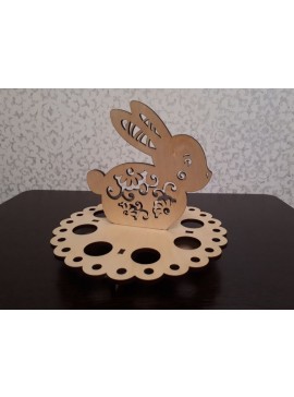 Intra απο ξύλο plywood 3mm-4mm πάχος - Podstavka S Zaytsem Δίασταση 30x30 cm Intraeaxys-m1dxnl7k