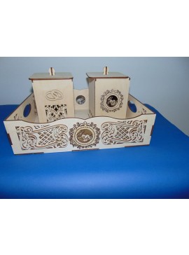 Intra απο ξύλο plywood 3mm-4mm πάχος - Bandeja Para Padrinhos Ou Lembran 231 A De Casamentos Δίασταση 30x30 cm Intraeaxys-r7vxy5od