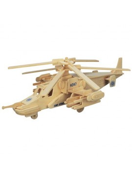 Intra απο ξύλο plywood 3mm-4mm πάχος - 3D Ξύλινο παζλ συναρμολόγησης ελικοπτέρων Δίασταση 30x30 cm Intraeaxys-pokz9joj