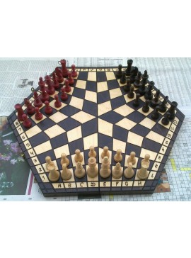 Intra απο ξύλο plywood 3mm-4mm πάχος - Shashki Board 3 Παίκτες Δίασταση 30x30 cm Intraeaxys-lopzm67w