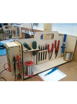 Intra απο ξύλο plywood 3mm-4mm πάχος - Organayzer Dlya Elektronchika Δίασταση 30x30 cm Intraeaxys-e1g6887l