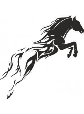 Intra απο ξύλο plywood 3mm-4mm πάχος - Tribal Horse Unique Tattoo for Men Δίασταση 30x30 cm Intraeaxys-lop4dkow