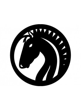 Intra απο ξύλο plywood 3mm-4mm πάχος - Design Horse Fil 0009 Δίασταση 30x30 cm Intraeaxys-ro64j37x